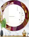 Psychedelic Matte - Modern Mirror - Frameless Oval or Round Wall Mirror