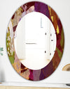 Psychedelic Matte - Modern Mirror - Frameless Oval or Round Wall Mirror