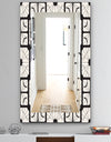 Black & White 9 - Mid-Century Modern Mirror - Wall Mirror