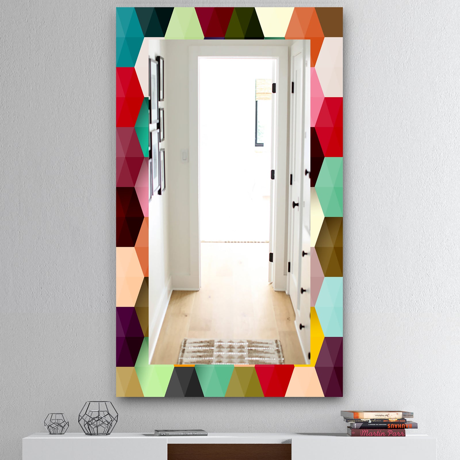 Honeycomb 5 - Mid-Century Mirror - Vanity Mirror