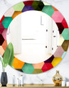 Honeycomb 5 - Mid-Century Mirror - Oval or Round Wall Mirror
