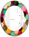 Honeycomb 5 - Mid-Century Mirror - Oval or Round Wall Mirror