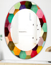 Honeycomb 5 - Mid-Century Mirror - Oval or Round Wall Mirror