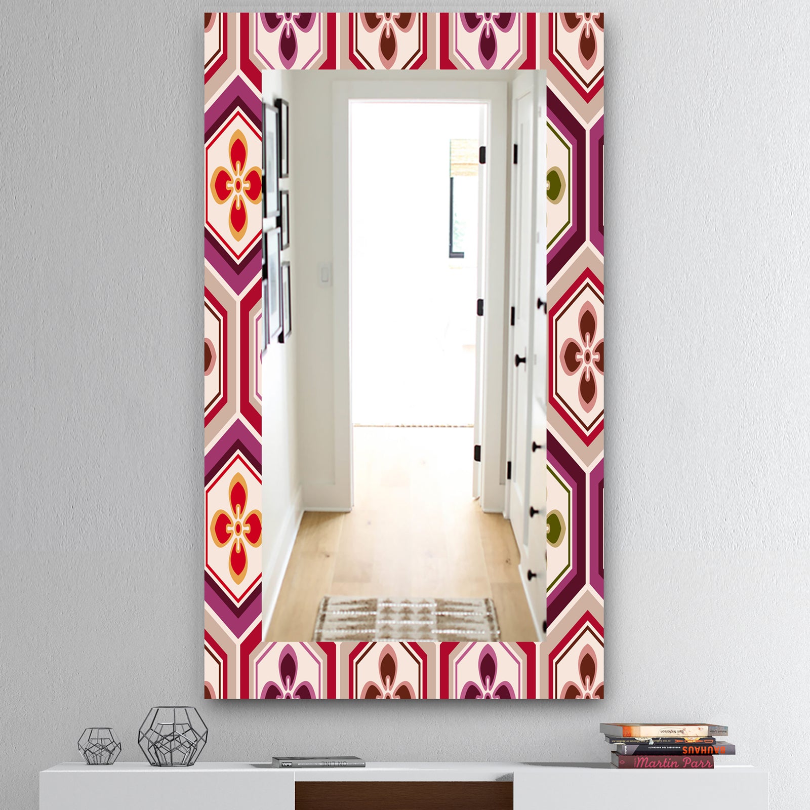 Honeycomb 6 - Mid-Century Mirror - Wall Mirror