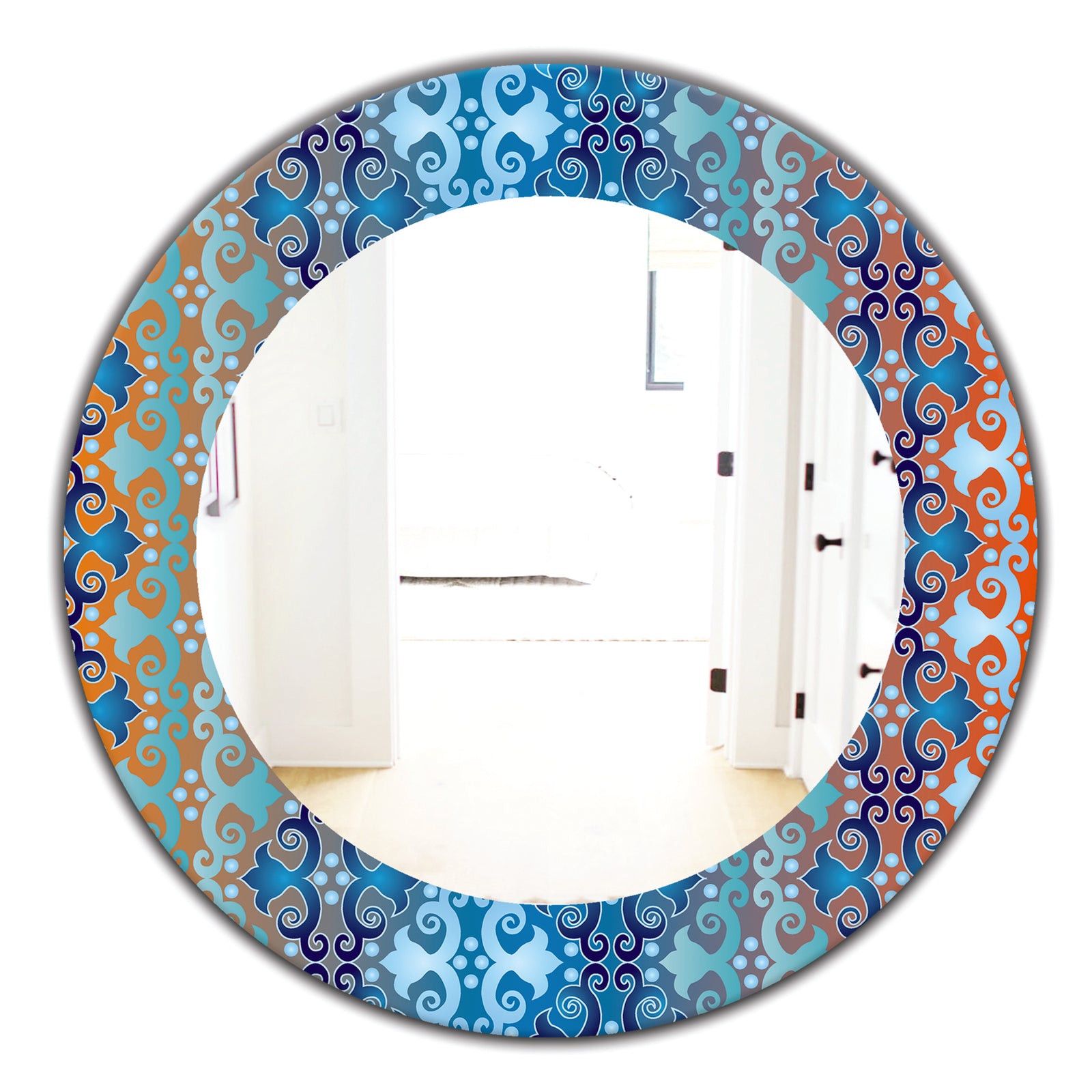 Underwater - Mid-Century Mirror - Oval or Round Wall Mirror