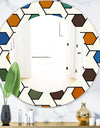 Honeycomb 7 - Mid-Century Mirror - Oval or Round Wall Mirror