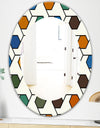 Honeycomb 7 - Mid-Century Mirror - Oval or Round Wall Mirror