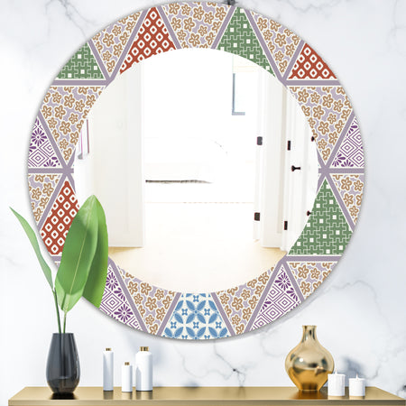 Traditional Patterns - Mid-Century Mirror - Oval or Round Wall Mirror
