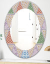 Traditional Patterns - Mid-Century Mirror - Oval or Round Wall Mirror