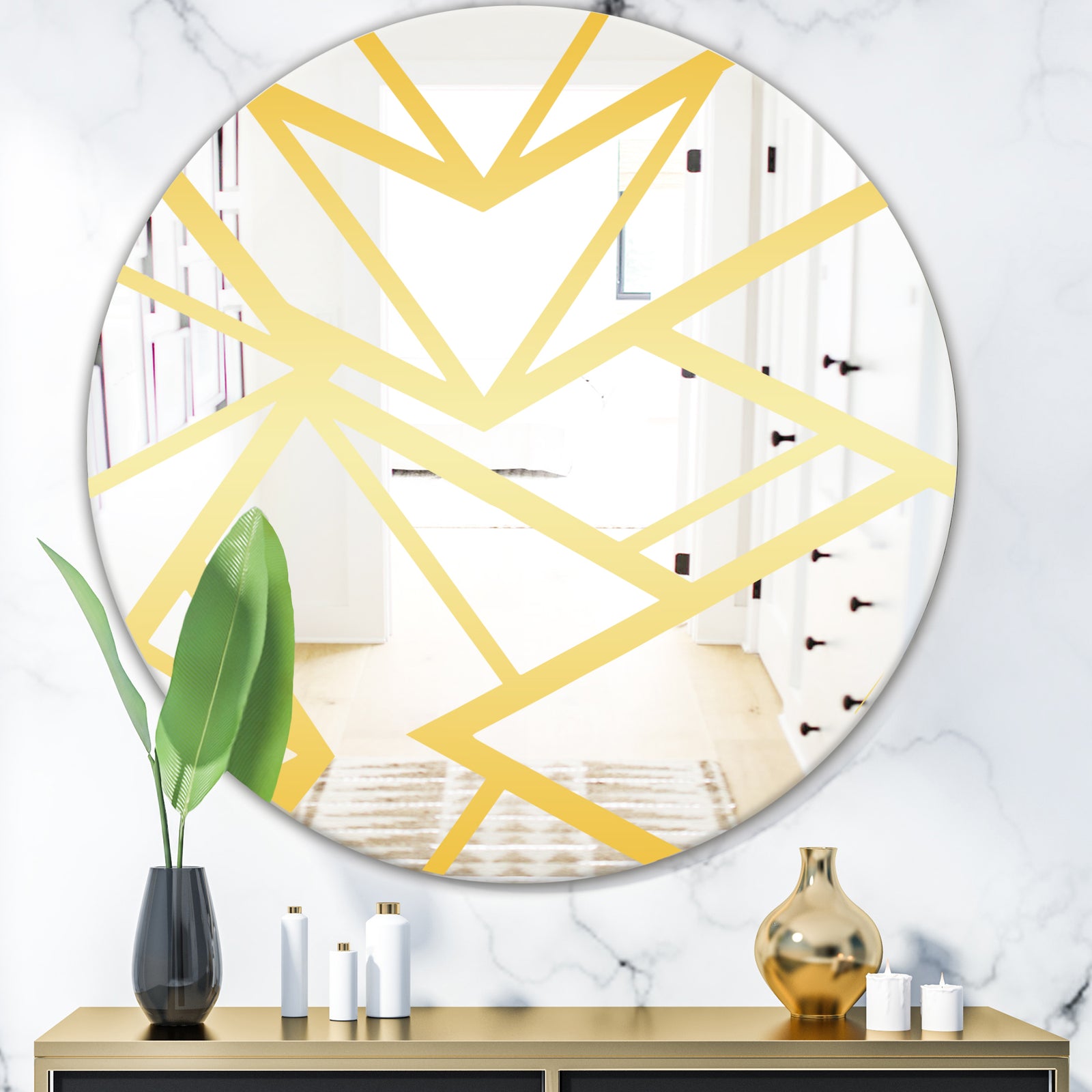 Capital Gold Essential 27 - Glam Mirror - Oval or Round Modern Mirror