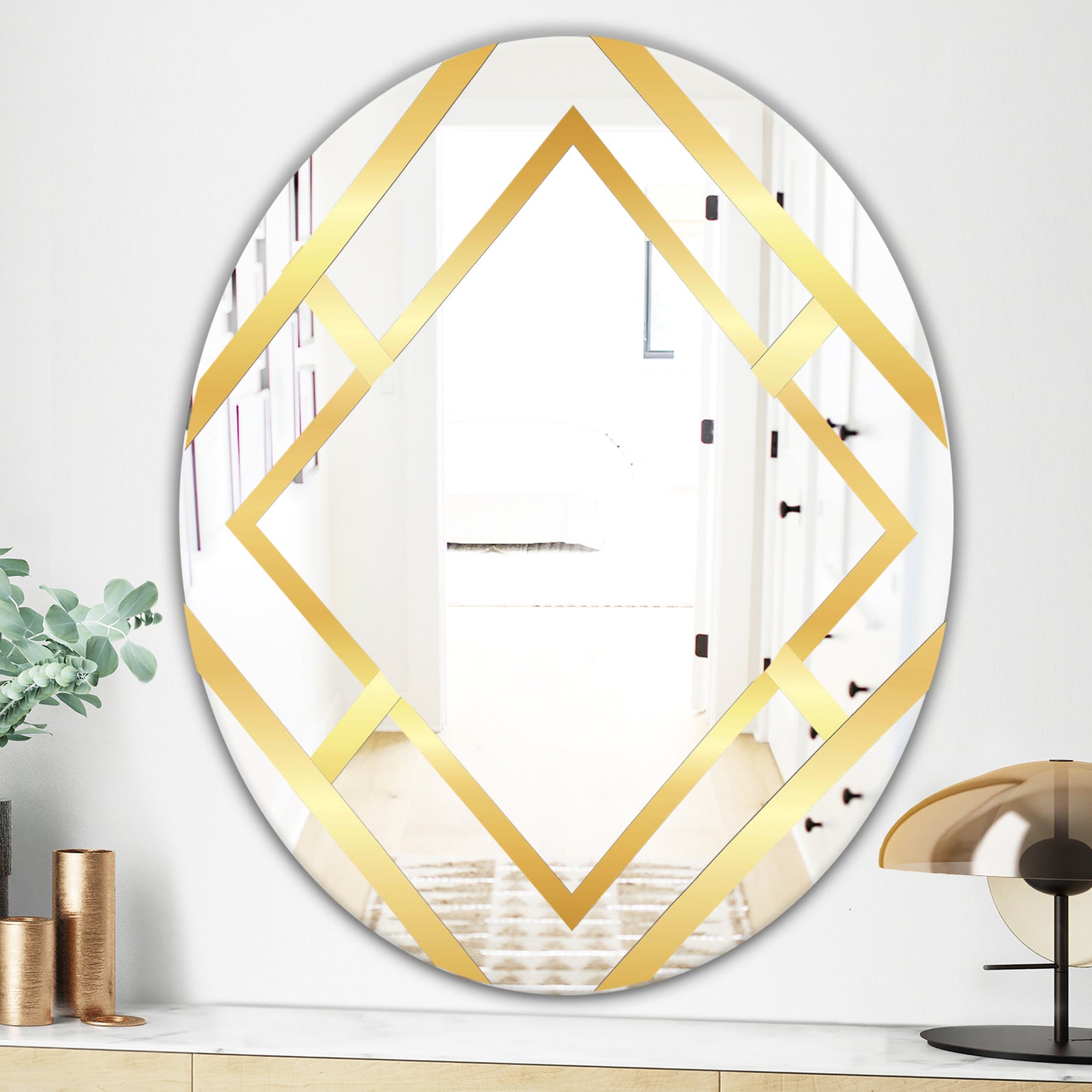Capital Gold Essential 27 - Glam Mirror - Oval or Round Modern Mirror