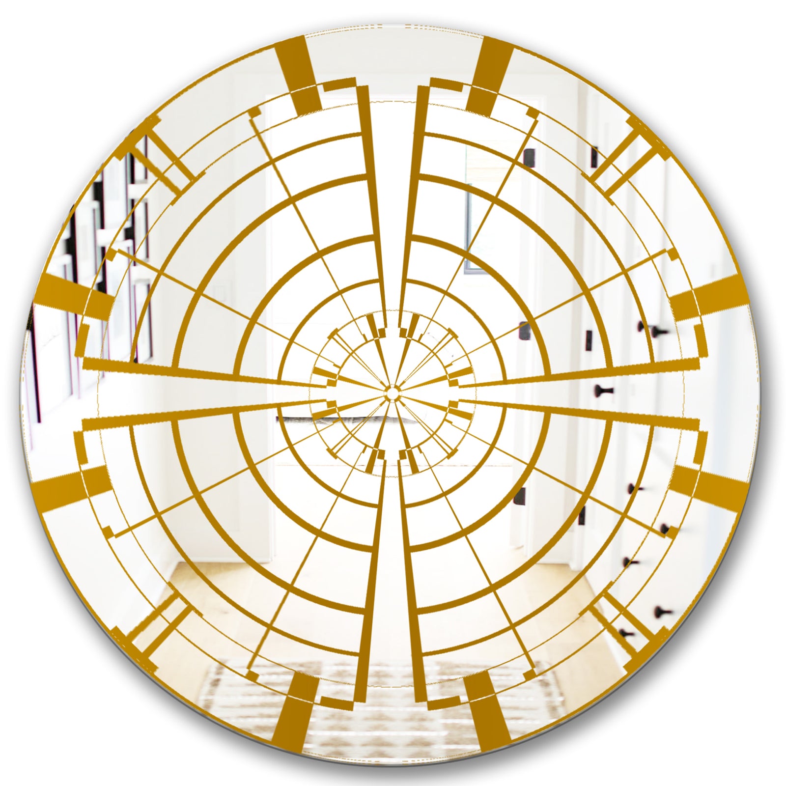 Maya Vortex II - Glam Mirror - Oval or Round Wall Mirror