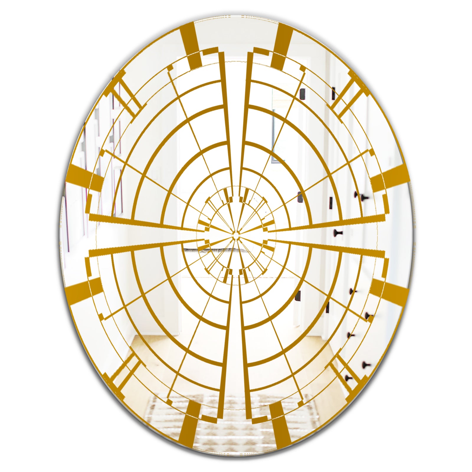 Maya Vortex II - Glam Mirror - Oval or Round Wall Mirror