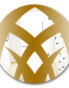 Gold Symmetrical Abstract - Glam Mirror - Oval or Round Wall Mirror