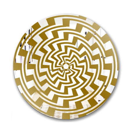 Maya Vortex - Glam Mirror - Round Wall Mirror