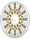 Tiny Flower Pattern - Cabin and Lodge Mirror - Oval or Round Wall Mirror