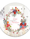 Love Is Paradise - Farmhouse Mirror - Oval or Round Vanity Mirror