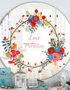 Love Is Paradise - Farmhouse Mirror - Oval or Round Vanity Mirror