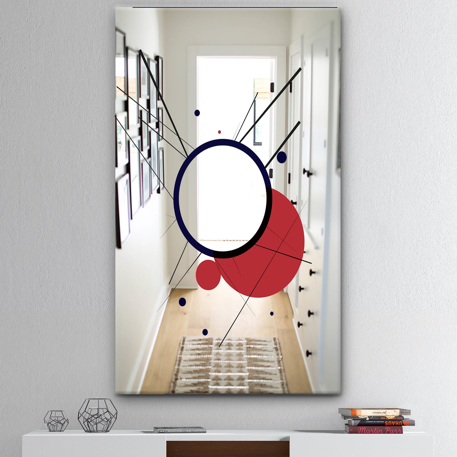Circular Web 2 - Mid-Century Mirror - Large Wall Mirror