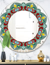 Fleur De Lis - Mid-Century Mirror - Oval or Round Wall Mirror