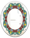 Fleur De Lis - Mid-Century Mirror - Oval or Round Wall Mirror