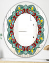 Fleur De Lis - Mid-Century Mirror - Oval or Round Wall Mirror