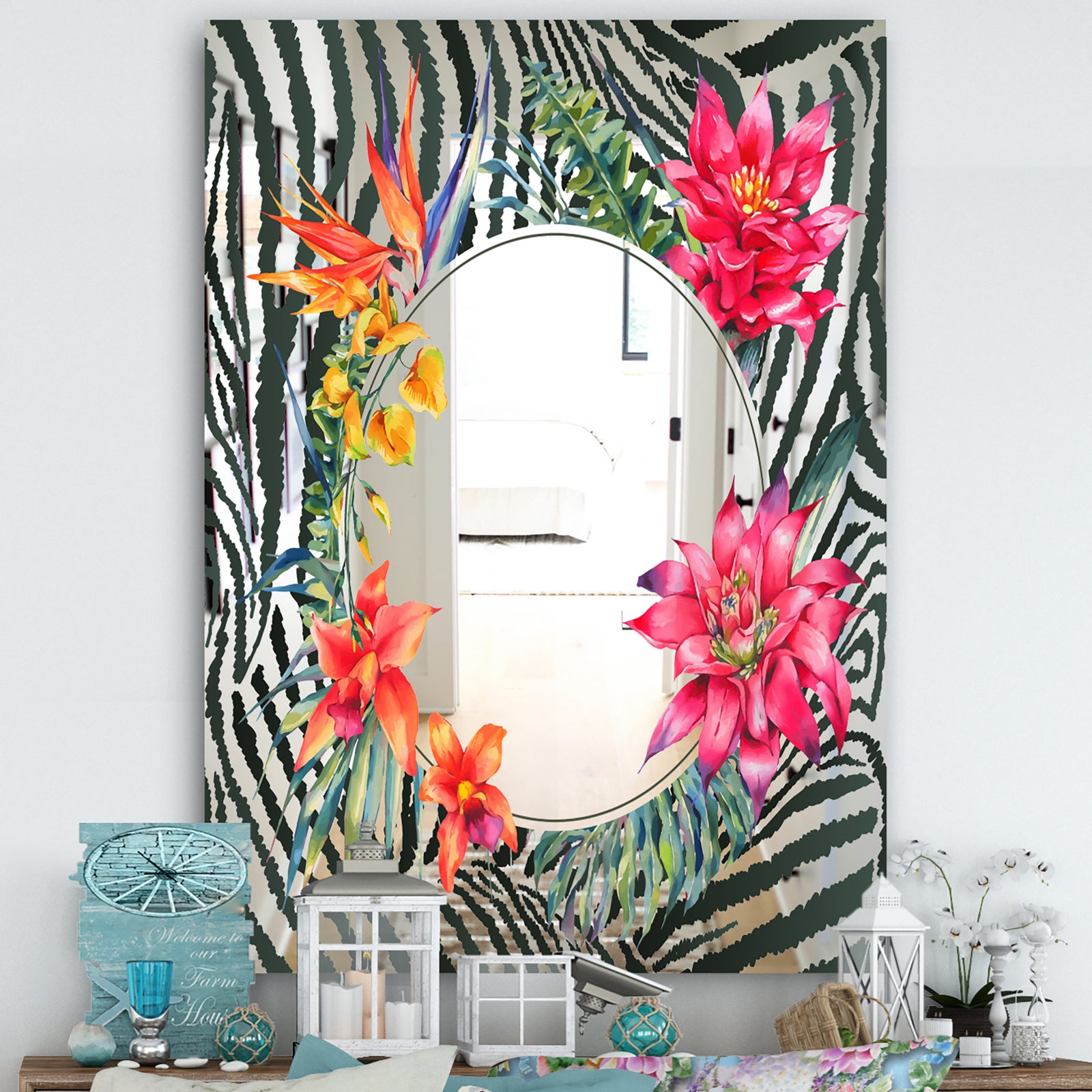Leopard 3 - Cabin and Lodge Mirror - Sleek Modern Mirror