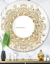 Brown Mandala - Glam Mirror - Oval or Round Accent or Vanity Mirror