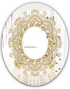 Brown Mandala - Glam Mirror - Oval or Round Accent or Vanity Mirror