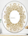 Brown Mandala - Glam Mirror - Oval or Round Accent or Vanity Mirror