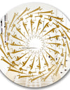 Gold Flashes - Glam Mirror - Round Wall Mirror