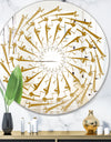 Gold Flashes - Glam Mirror - Round Wall Mirror