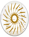 Gold Sunburst I - Glam Mirror - Oval or Round Wall Mirror