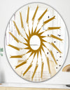 Gold Sunburst I - Glam Mirror - Oval or Round Wall Mirror