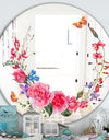 Butterflys and Flowers - Cabin and Lodge Mirror - Oval or Round Wall Mirror