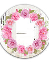 Baby Pink Flowers - Cabin and Lodge Mirror - Oval or Round Wall Mirror