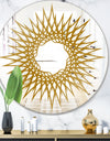 Gold Geometric Series - Glam Mirror - Oval or Round Wall Mirror