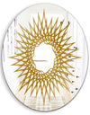 Gold Geometric Series - Glam Mirror - Oval or Round Wall Mirror