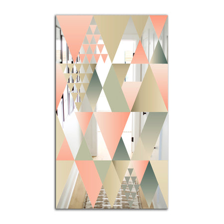 Tropical Mood Pink 1 - Mid-Century Mirror - Modern Accent Mirror