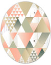 Tropical Mood Pink 1 - Mid-Century Mirror - Oval or Round Wall Mirror