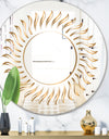 Golden Rays - Glam Mirror - Oval and Circle Wall Mirror