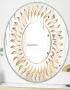 Golden Rays - Glam Mirror - Oval and Circle Wall Mirror