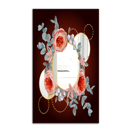 Floral Rings - Traditional Mirror - Large Wall Mirror