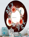 Floral Rings - Traditional Mirror - Oval or Round Wall Mirror