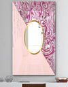 Marbled Pink Marble 1 - Mid-Century Mirror - Wall Mirror