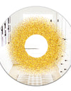 Luxury Golden Glitter Round - Glam Mirror - Oval or Round Wall Mirror