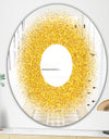 Luxury Golden Glitter Round - Glam Mirror - Oval or Round Wall Mirror