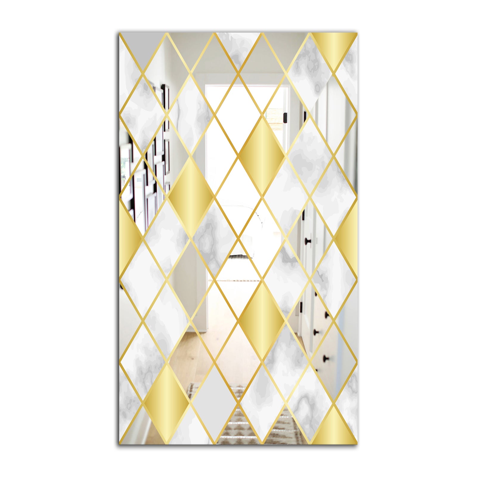 Silver Orchid Allen Mid-century Mirror