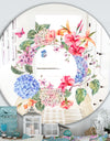 Floral Greeting - Cabin and Lodge Mirror - Oval or Round Vanity Mirror