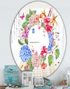 Floral Greeting - Cabin and Lodge Mirror - Oval or Round Vanity Mirror